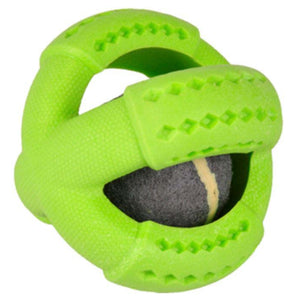 FLAMINGO Jucarie pentru caini Minge Tenis Dina cu aroma de menta 11cm