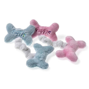 FLAMINGO Jucarie pentru catelusi in forma Os din plus, cu sunet 20cm, div culori