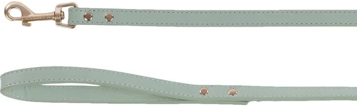 FLAMINGO Lesa pentru caini Nela, imitatie piele, verde menta, 1,3m 15mm
