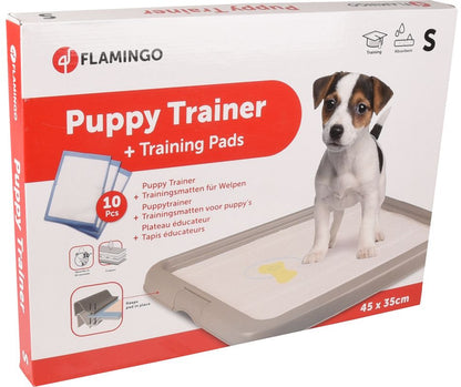 FLAMINGO Olita pentru catei Puppy Trainer cu 10 covorase 47,5x34,5x4,5cm