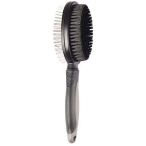 FLAMINGO Perie Comfort L, 2 in 1, cu peri naturali si dinti din metal, 11x7cm