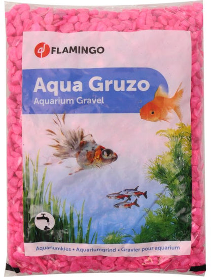 FLAMINGO Pietris  pentru acvarii, 1kg, Roz Neon