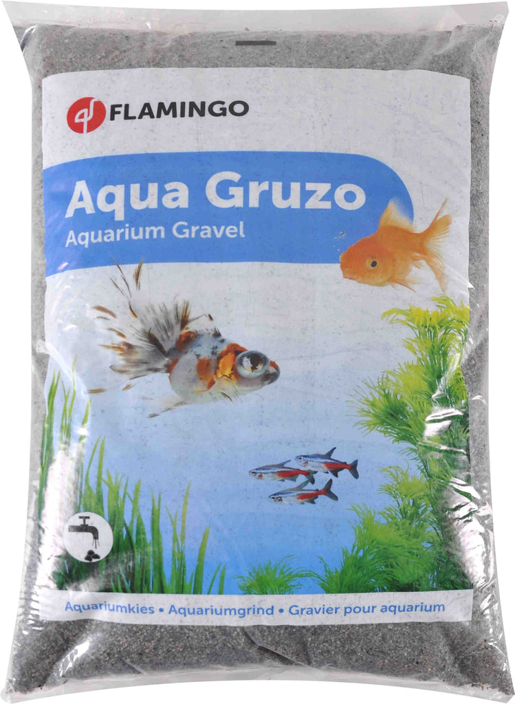 FLAMINGO Pietriş  pentru acvarii, 9kg, Alb-Negru - Maxi-Pet.ro