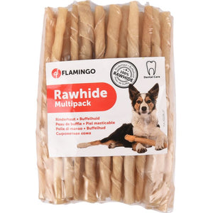 FLAMINGO Rawhide Batoane rasucite pentru mestecat 50 bucati 190-200g, 12,5 cm 
