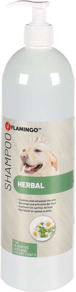 FLAMINGO Sampon Herbal, calmeaza si improspateaza pielea 1L