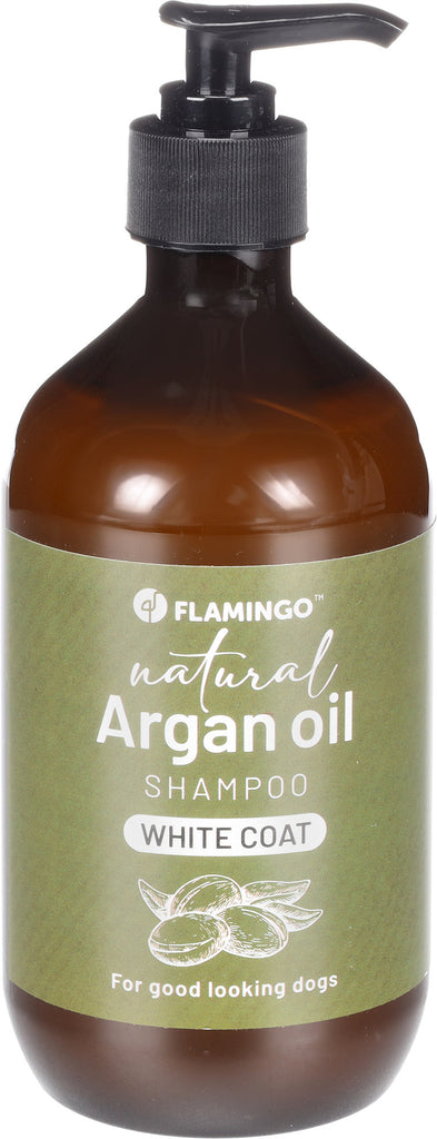 FLAMINGO Sampon Natural cu ulei de argan pentru blana alba 500ml