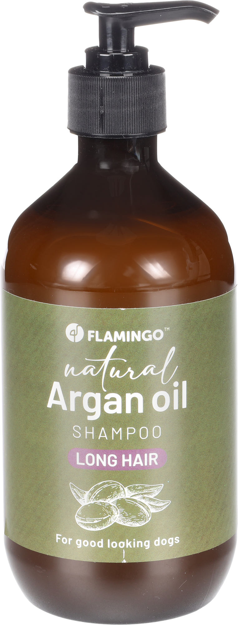 FLAMINGO Sampon Natural cu ulei de argan pentru blana lunga 500ml