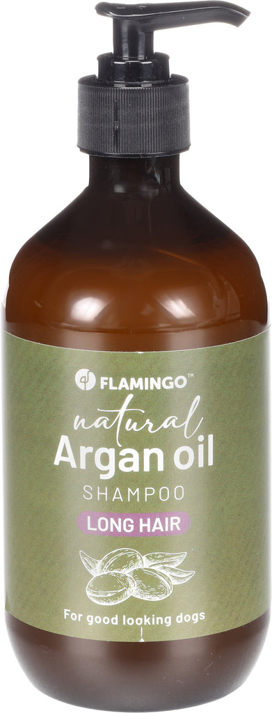 FLAMINGO Sampon Natural cu ulei de argan pentru blana lunga 500ml