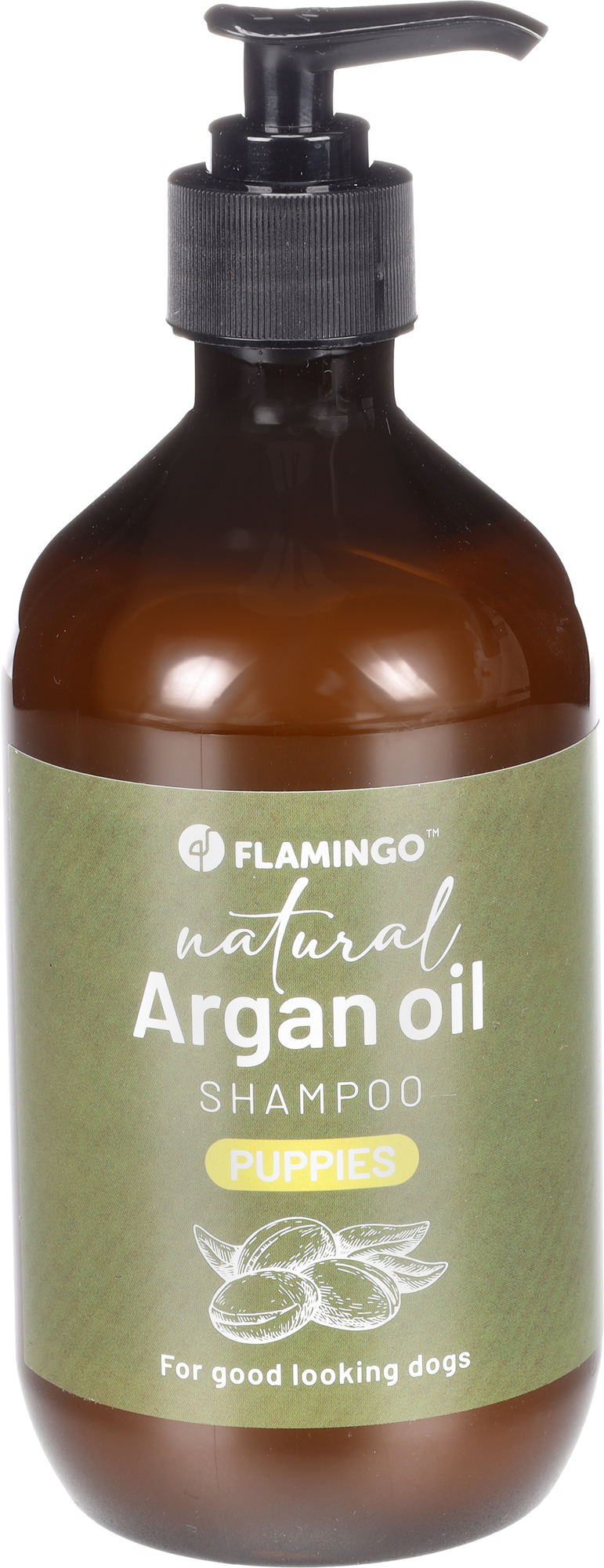 FLAMINGO Sampon Natural cu ulei de argan pentru catelusi 500ml