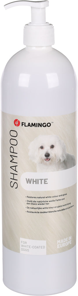 FLAMINGO Sampon pentru caini cu blana alba 1L
