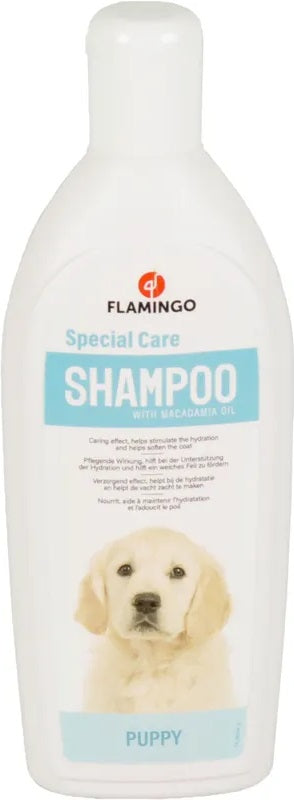 FLAMINGO Şampon pentru căţeluşi, cu ulei de macadamia 300ml - Maxi-Pet.ro