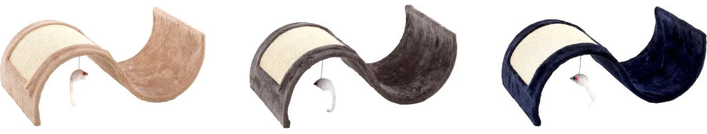 FLAMINGO Suport pentru ascutit ghearele, Wave sisal, diverse culori, 54x30x15cm