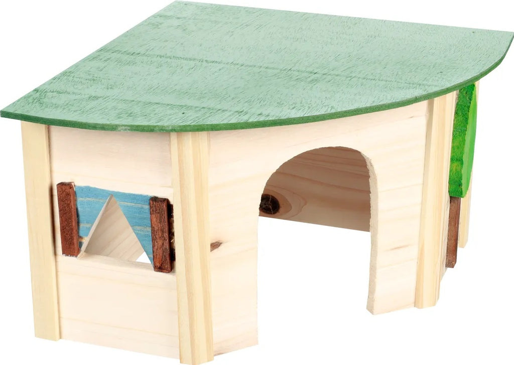 FLAMINGO Wonderland Casuta de colt din lemn pentru rozatoare ECO 24x34x16cm