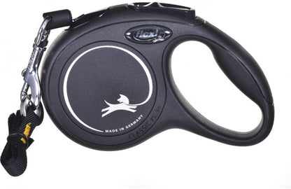 FLEXI Lesa pentru pisici, New Classic, 3m, pana la 8 kg, Negru