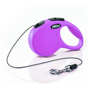 FLEXI Lesa pentru pisici, New Classic, 3m, pana la 8 kg, Roz