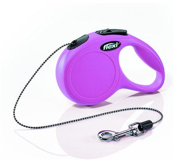 FLEXI Lesa pentru pisici, New Classic, 3m, pana la 8 kg, Roz