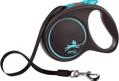 FLEXI Lesă retractabilă BLACK DESIGN cu bandă - Maxi-Pet.ro