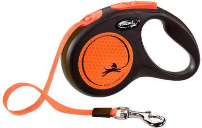 FLEXI Lesa retractabila NEW NEON cu banda, diverse culori