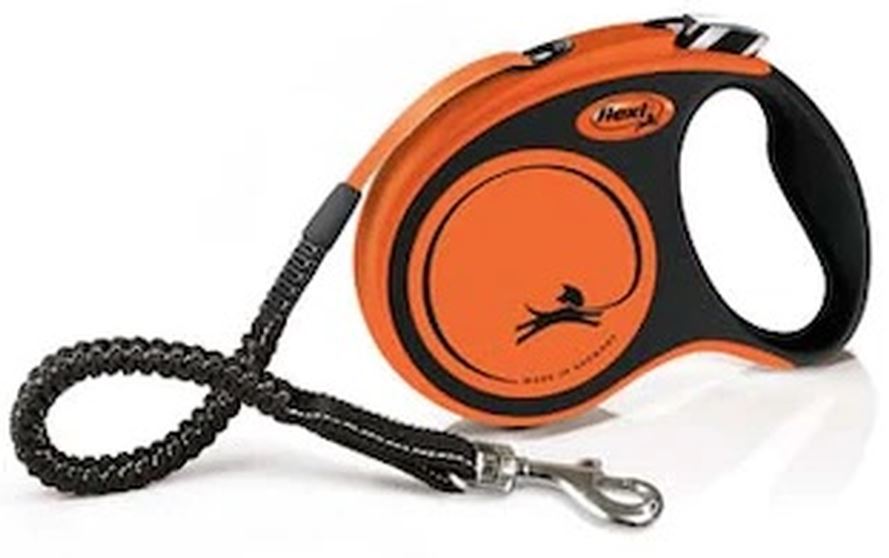 FLEXI Lesa retractabila Xtreme, 5 metri, Portocaliu