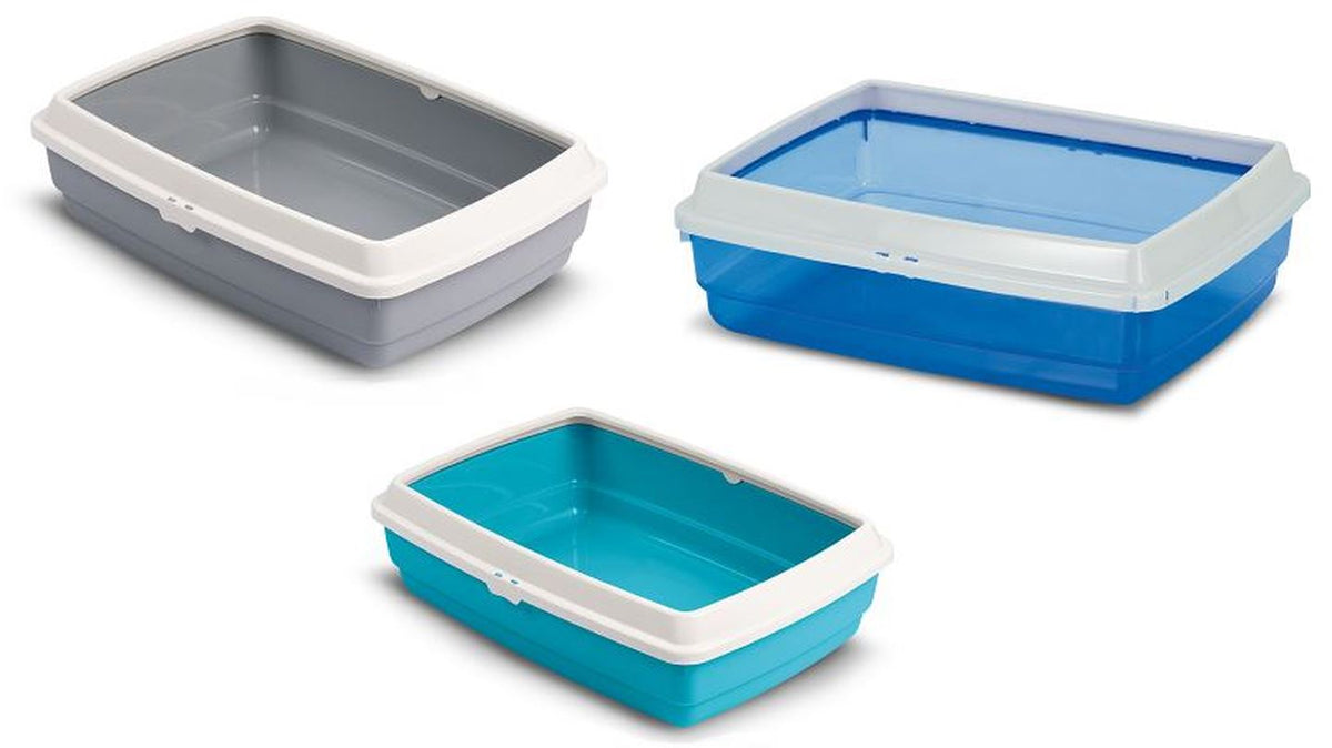 FOP Litiera cu margine, pentru pisici mari 53x38x16cm, diverse culori