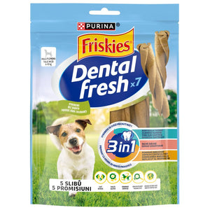 FRISKIES Recompense Dental Fresh 3-in-1 pt caini de Talie Mica, 110g 