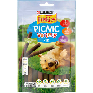 FRISKIES Recompense pentru caini PICNIC Variety cu Vita, Pui si Miel 126g