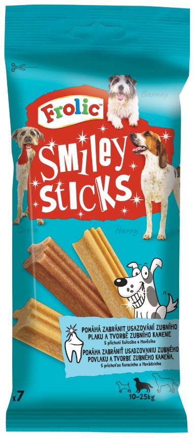 FROLIC Recompense pentru caini Smiley Sticks 175g