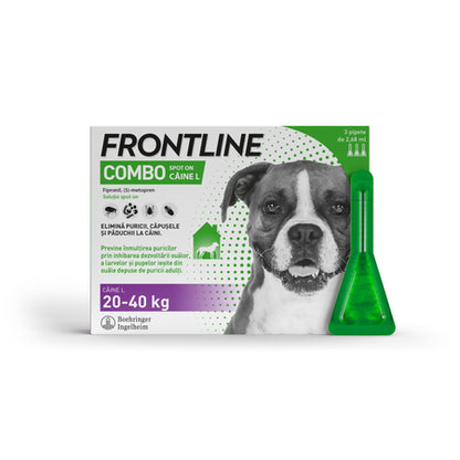 FRONTLINE Combo, Fiole pentru câini, 3 pipete