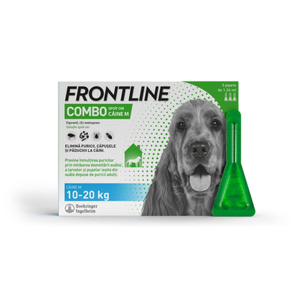 FRONTLINE Combo, Fiole pentru câini, 3 pipete