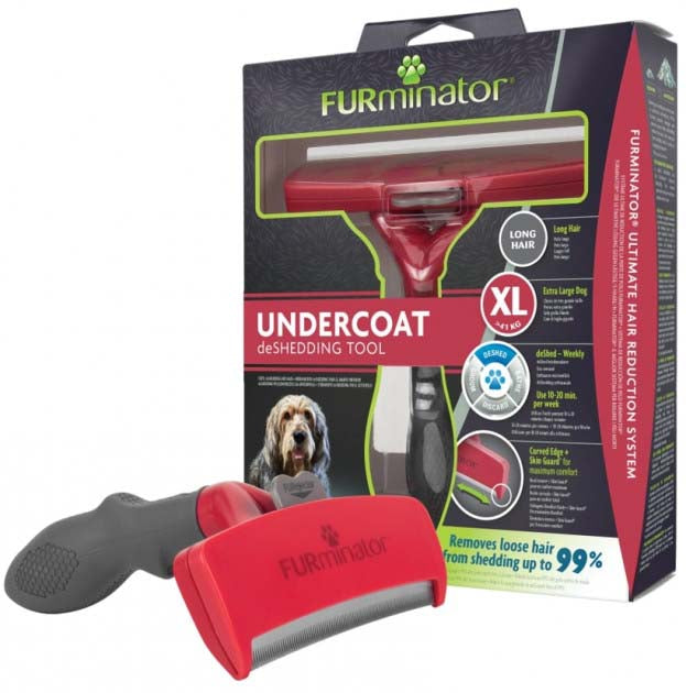 FURminator Perie pentru caini cu par lung, cu greutatea mai mare de 41kg