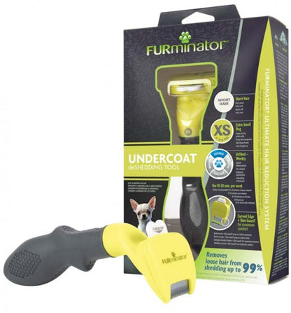 FURminator Perie pentru caini cu par scurt, cu greutatea mai mica de 4,5kg