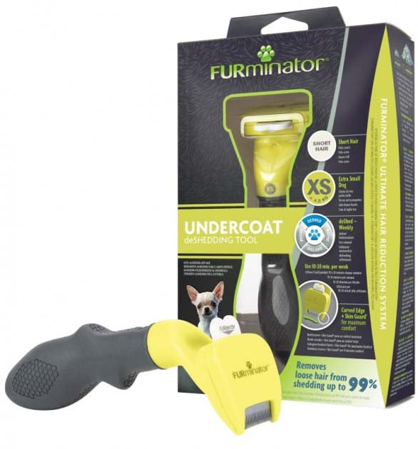 FURminator Perie pentru caini cu par scurt, cu greutatea mai mica de 4,5kg