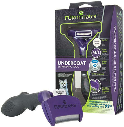 FURminator Perie pentru pisici cu par scurt