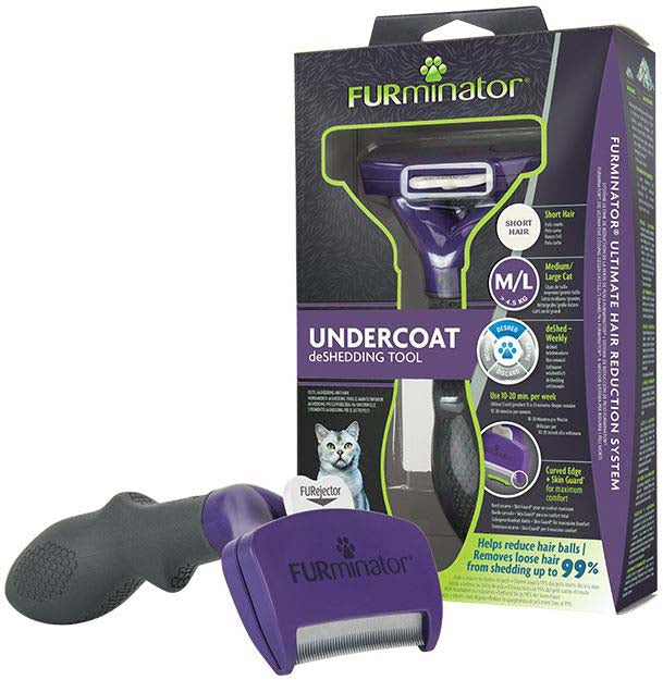 FURminator Perie pentru pisici cu par scurt