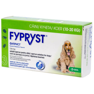 FYPRYST Dog 134mg M (10-20kg) x  3 pipete - comandat per 1 pipeta