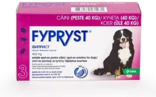 FYPRYST Dog 402mg XL (40-60kg) x 3 pipete - comandat per 1 pipeta