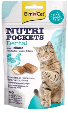 GIMCAT Dental Recompense pentru pisici, cu Pasare 60g