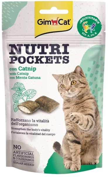 GIMCAT Nutri Recompense pentru pisici cu iarba pisicii si multivitamine 60 g