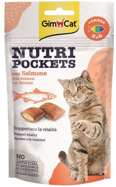 GIMCAT Nutri Recompense pentru pisici cu Somon 60g