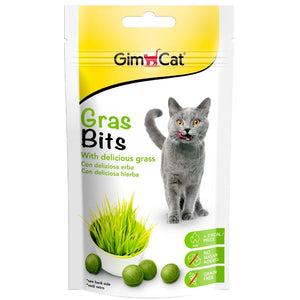 GIMCAT Recompense GrasBits pentru pisici cu continut ridicat de iarba 50g