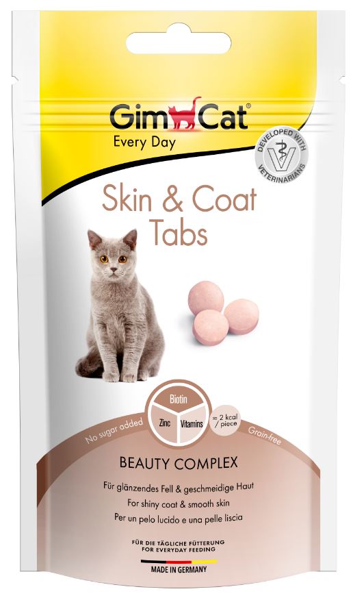 GIMCAT Skin&Coat, recompensa functionala pentru pisici 40g