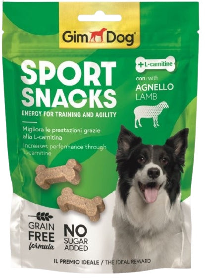 GIMDOG SportSnacks recompense pentru caini cu Miel 150g
