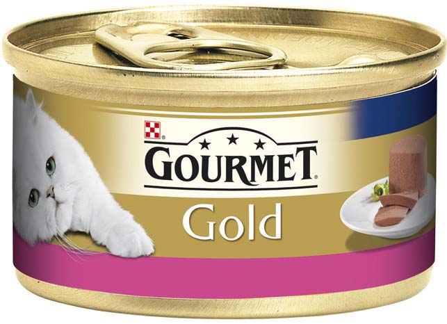 GOURMET Gold Mousse conserva pentru pisici, cu Carne de Vita 85g