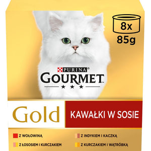 GOURMET GOLD Pachet conserve pentru pisici, cu Vita 8x85g
