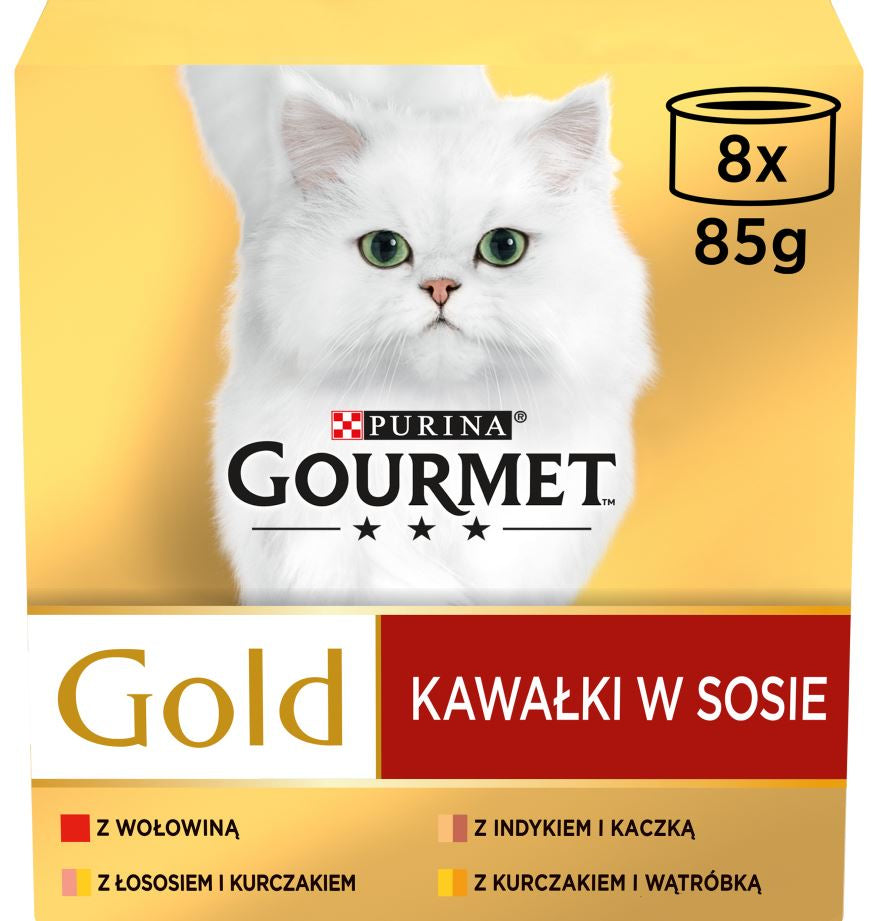 GOURMET GOLD Pachet conserve pentru pisici, cu Vita 8x85g