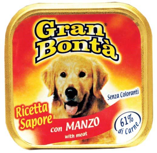 GRAN BONTA Pate pentru caini, cu Carne de Vita 150g