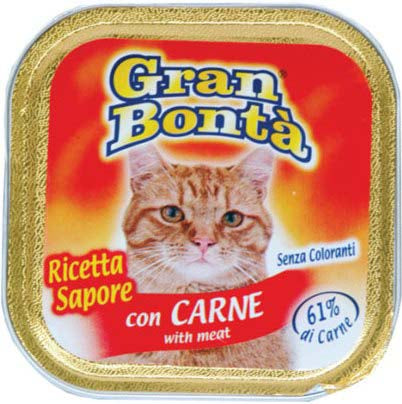 GRAN BONTA Pate pentru pisici, cu Carne de Vita 100g