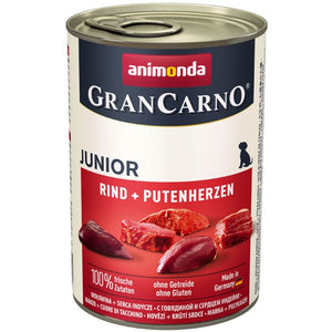 GRANCARNO JUNIOR, conserva cu Vita si Inima de Curcan 400g