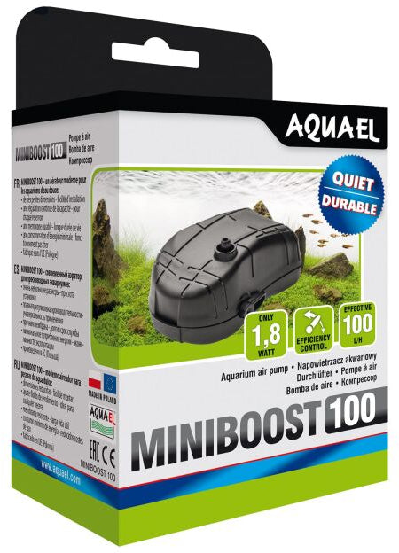 AQUAEL Minibooster Pompa de aer 1.8 W, 100 l/h, Negru