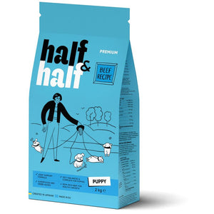 HALF&HALF Hrana uscata PUPPY, pentru catei de toate rasele, cu Vita 2kg